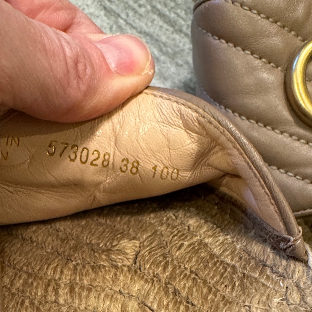 Gucci Brown Espadrilles with Gold Logo - Picture 3 of 5